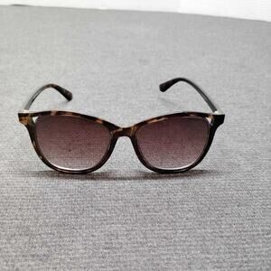 Lucky Brand Tortoise Cat Eye Sunglasses for Women Brown Gradient Len UV Protect.